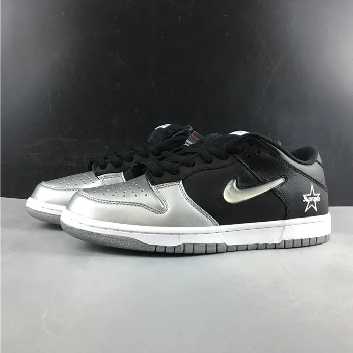 Nike SB Dunk Low Supreme Jewel Swoosh Silver CK3480-001 DailyWear 2191