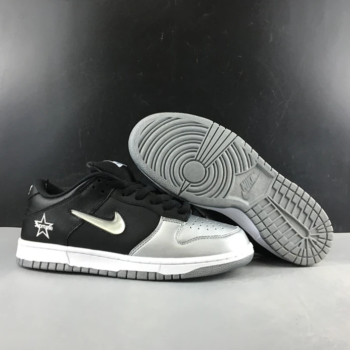 Nike SB Dunk Low Supreme Jewel Swoosh Silver CK3480-001 DailyWear 2191
