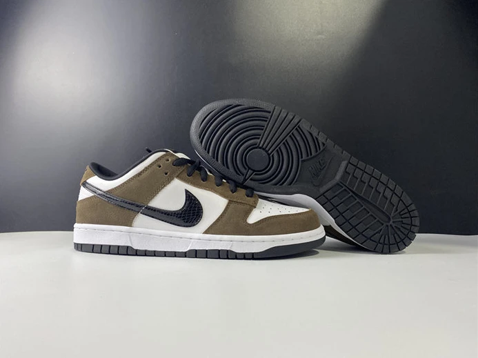 Nike SB Dunk Low White Black Trail End Brown 304292-102 SportInspired 2212