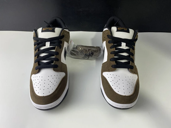 Nike SB Dunk Low White Black Trail End Brown 304292-102 SportInspired 2212