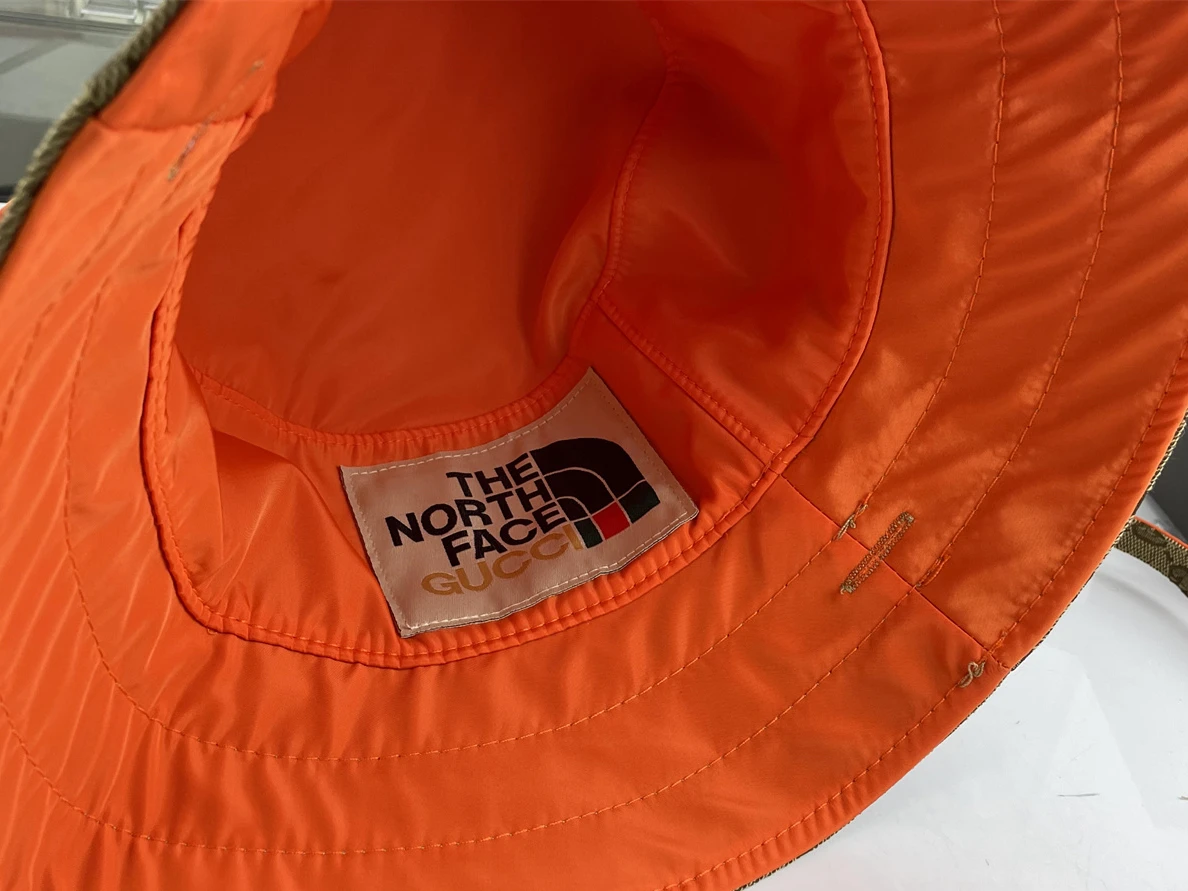 North Face x GUCCI bucket Fisherman hat (both sides wearing) Popular 16