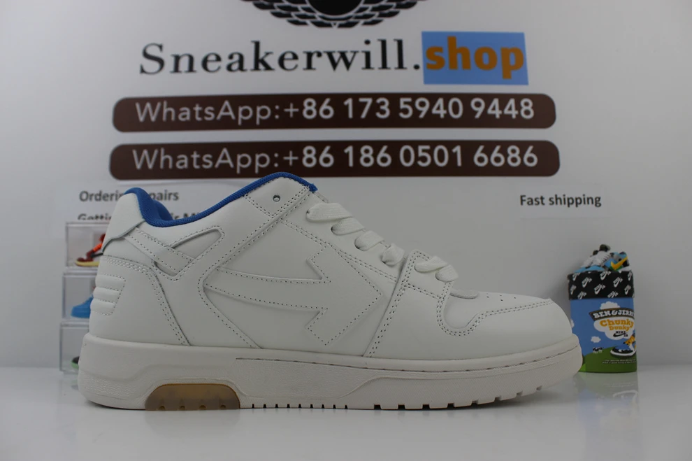 OFF-WHITE Out Of Office For Walking White Blue 0030145 AllSeason 2316