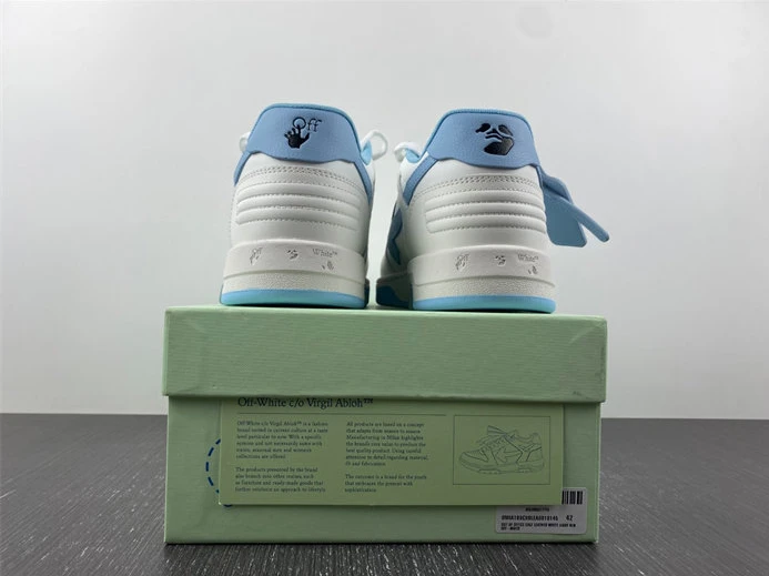 OFF-WHITE Out Of Office OOO 30 MM Low Tops White Light Blue OMIA189C99LEA0010145 AllSeason 1435