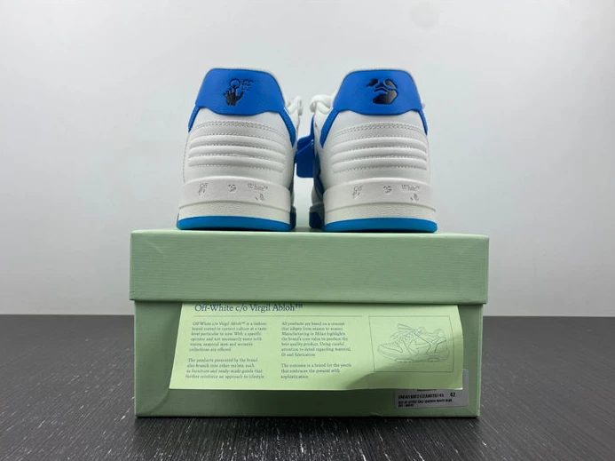 OFF-WHITE Out Of Office "OOO" Low White Blue  OMIA189S21LEA0010145 GoAnywhere 1421