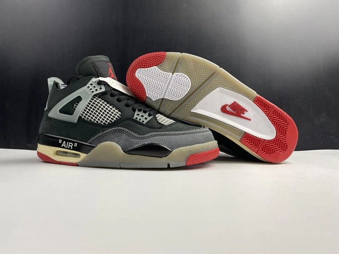 OFF-WHITE x Air Jordan 4 CV9388-001 Popular 2378