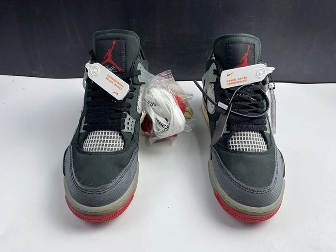 OFF-WHITE x Air Jordan 4 CV9388-001 Popular 2378