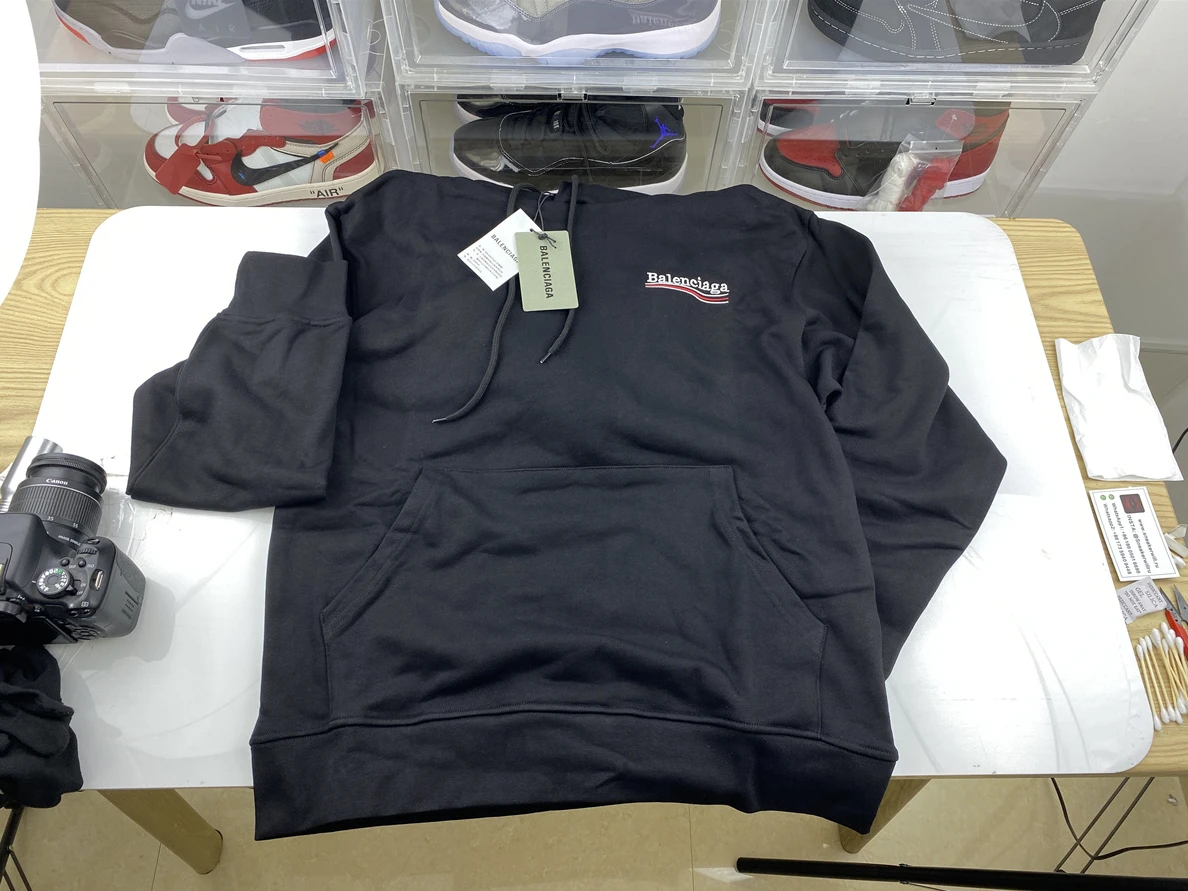 Popular 2288 Balenciaga Cola Wave Black color Hoodie 68