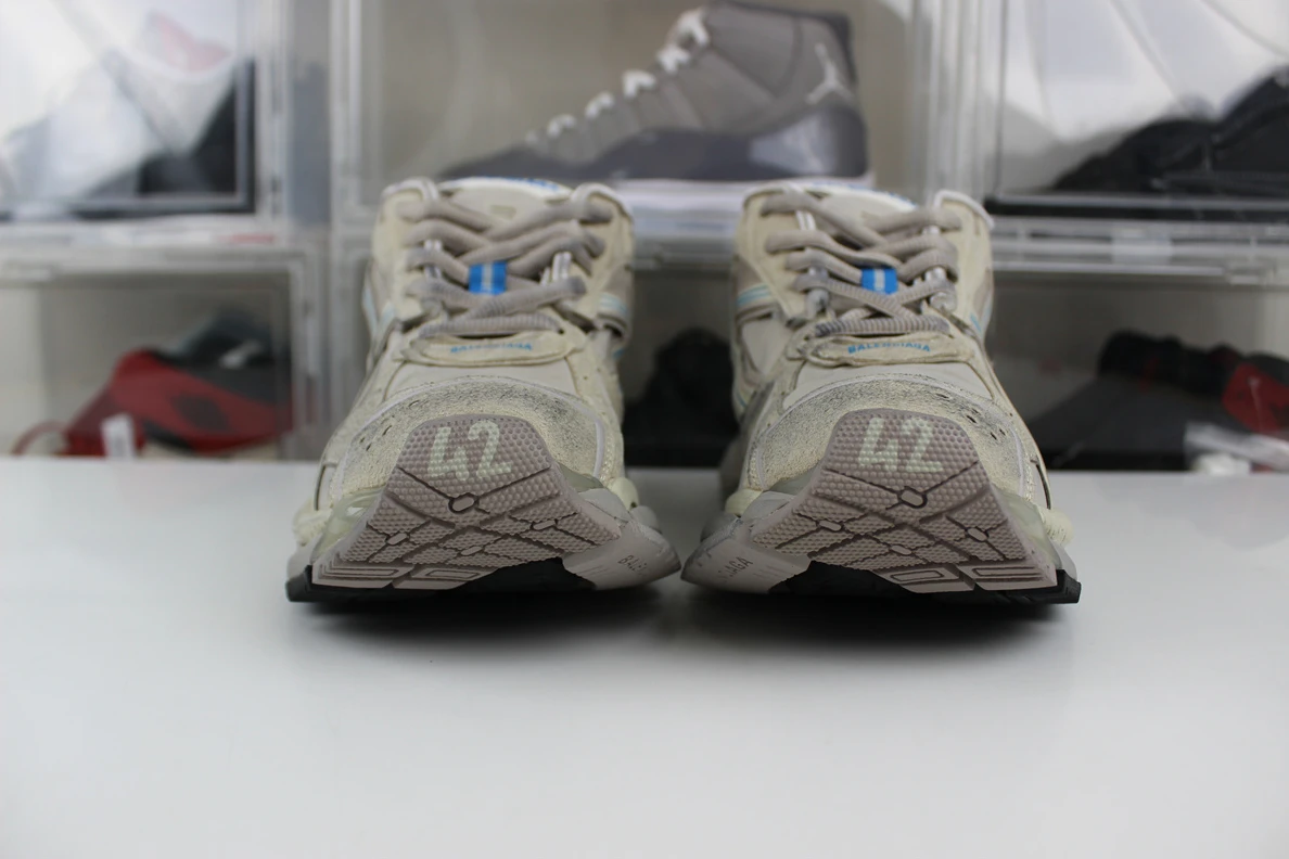 Popular 2859 Balenciaga Nylon Taupe Mix Blue 3418