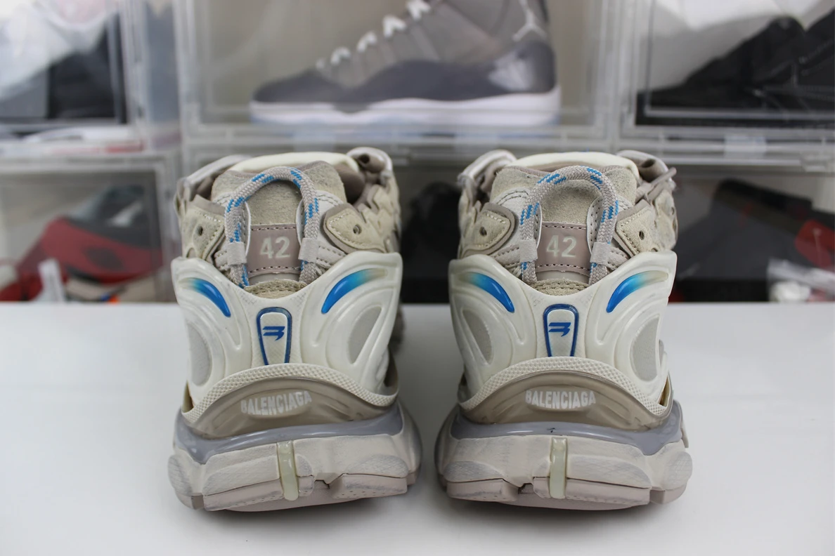 Popular 2859 Balenciaga Nylon Taupe Mix Blue 3418