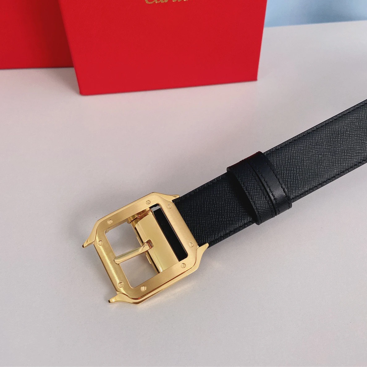 Popular 3546 Cartier Santos Leather Belt 47