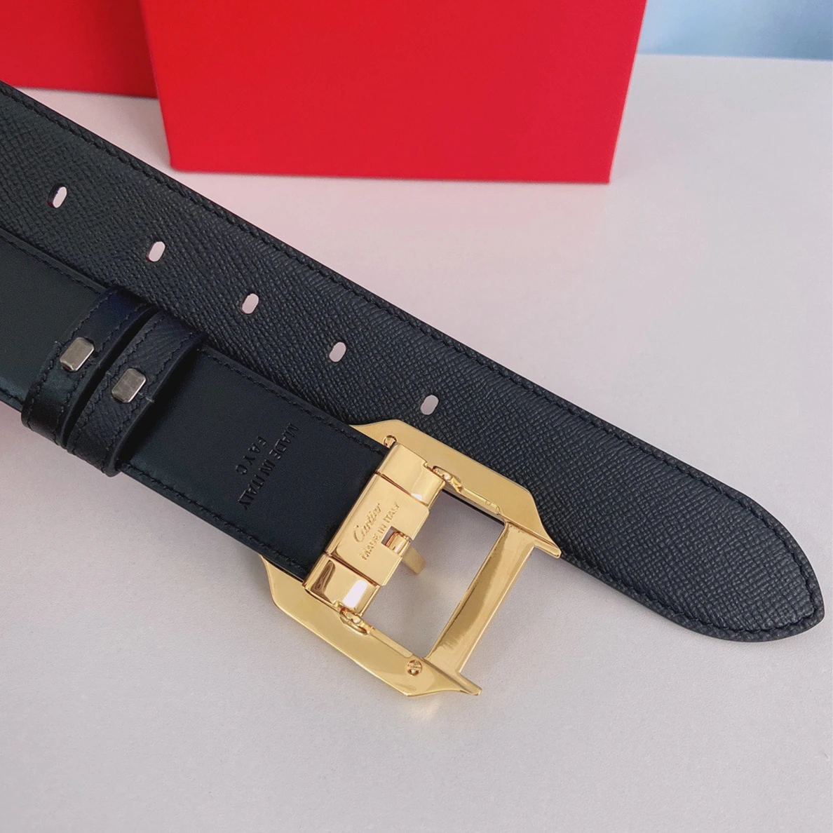Popular 3546 Cartier Santos Leather Belt 47