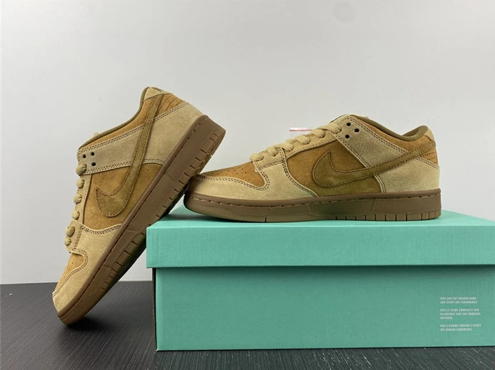 Popular 4693 Nike SB Dunk Low Wheat 883232- 2065