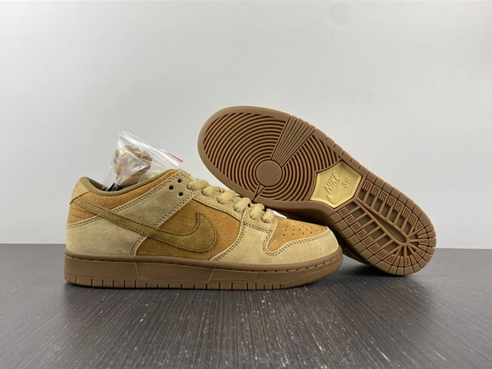 Popular 4693 Nike SB Dunk Low Wheat 883232- 2065