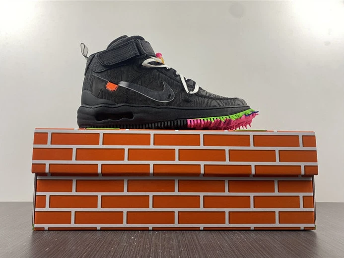 Popular 5667 Nike Air Force 1 Mid Off-White Black DO6290- 2429