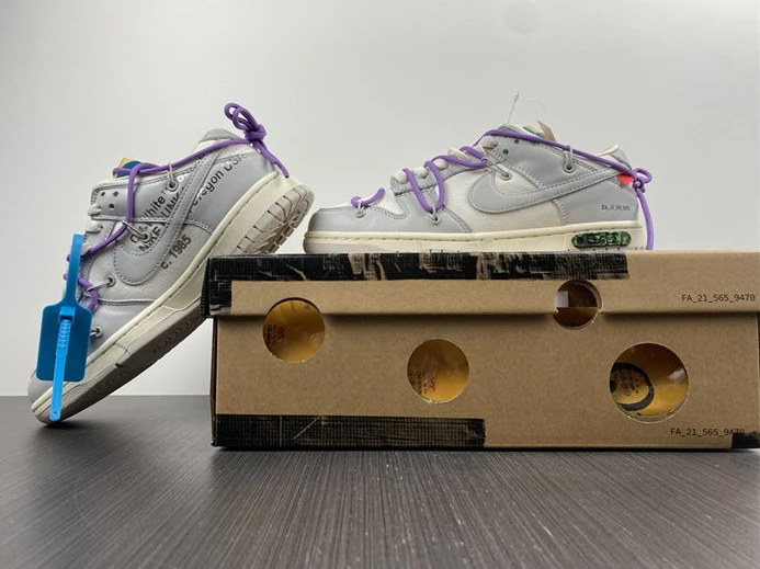 Popular 583 Nike Dunk Low Off-White Lot 47 DM1602- 2331