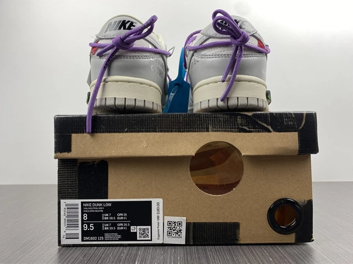 Popular 583 Nike Dunk Low Off-White Lot 47 DM1602- 2331