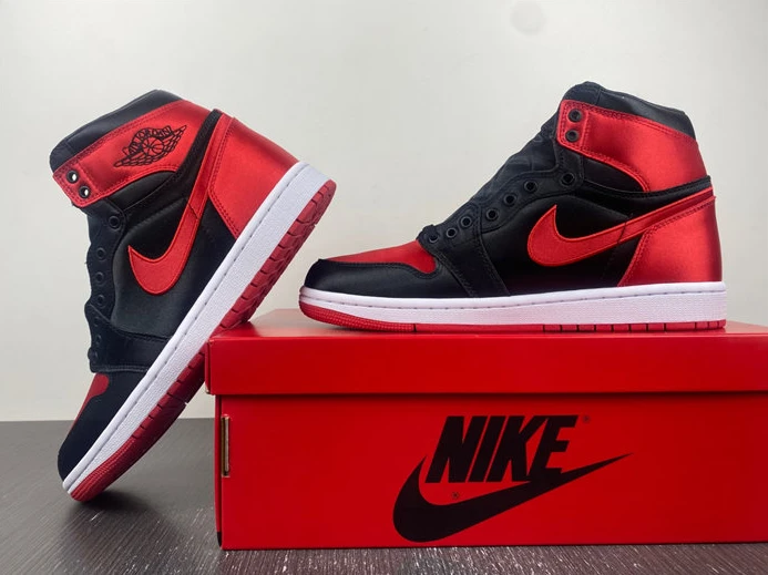 Popular 6441 Jordan 1 Retro High OG Satin Bred FD4810- 417