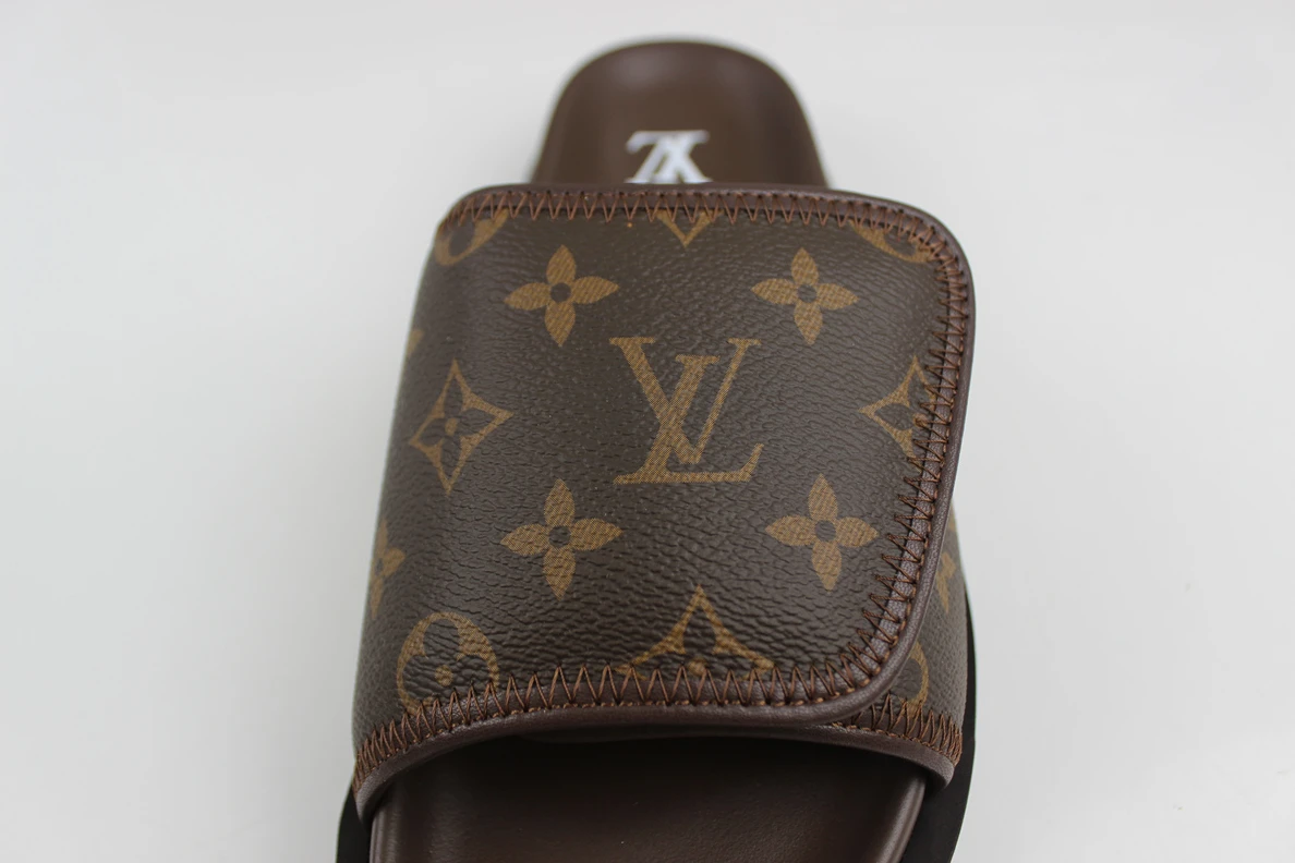 Popular LV Loupe Vulttou Miami Slide Brown 213
