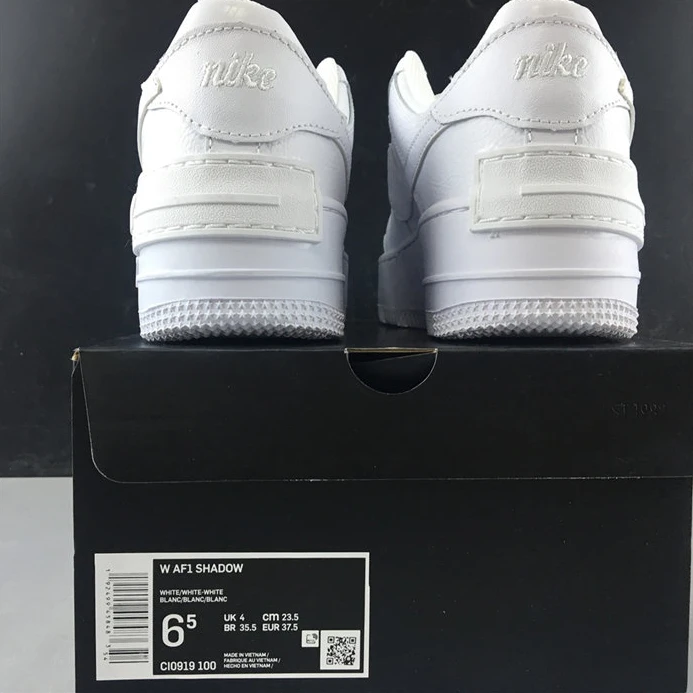 Popular Nike Air Force 1 Low Shadow Triple White  CI0919-100 2454