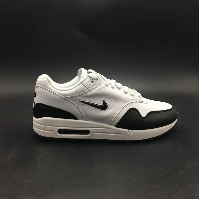 Popular Nike Air Max 1 Jewel White Black 918354-100 2680