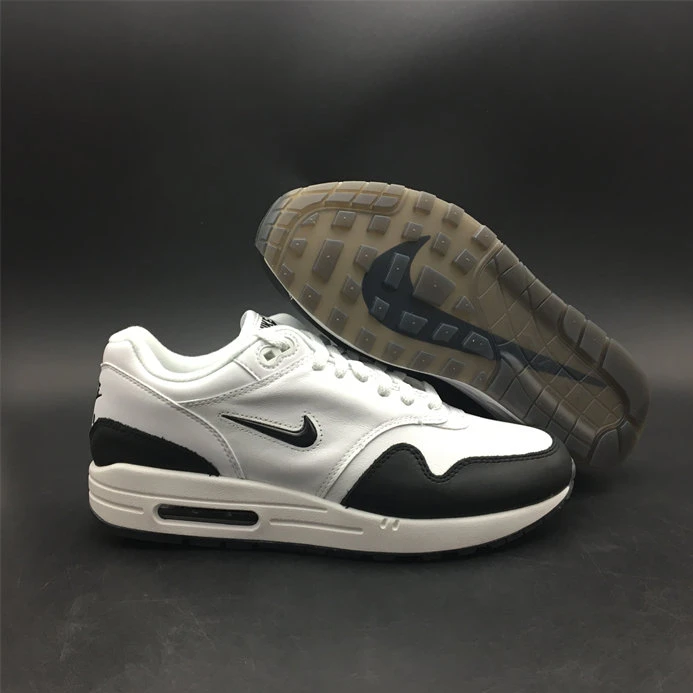 Popular Nike Air Max 1 Jewel White Black 918354-100 2680