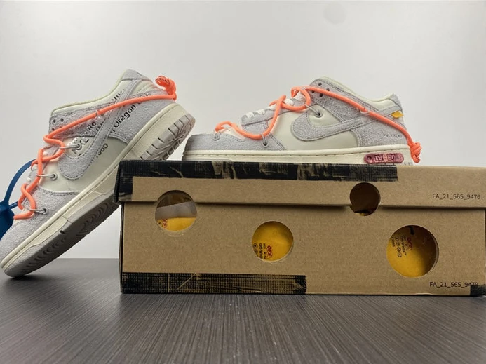 Popular Nike Dunk Low Off-White Lot 19 DJ0950-119 2354