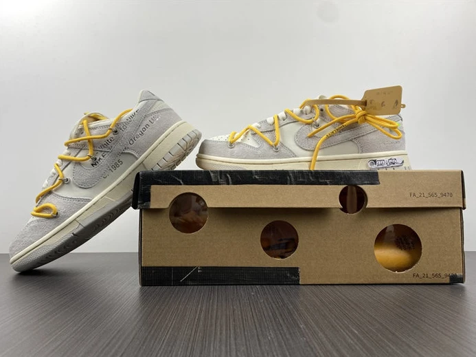 Popular Nike Dunk Low Off-White Lot 39 DJ0950-109 2362