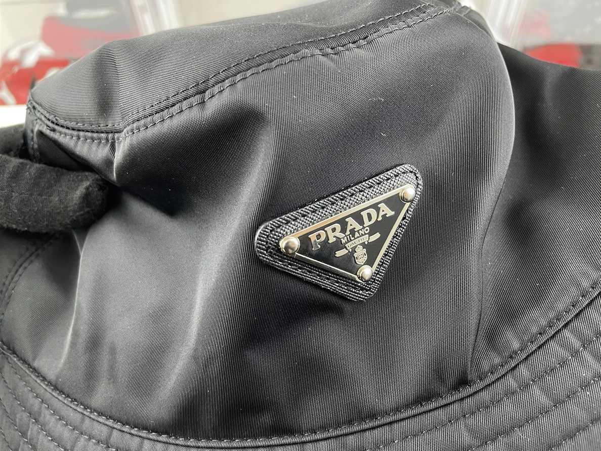 Prada Black Bucket Hat GoodFit 59