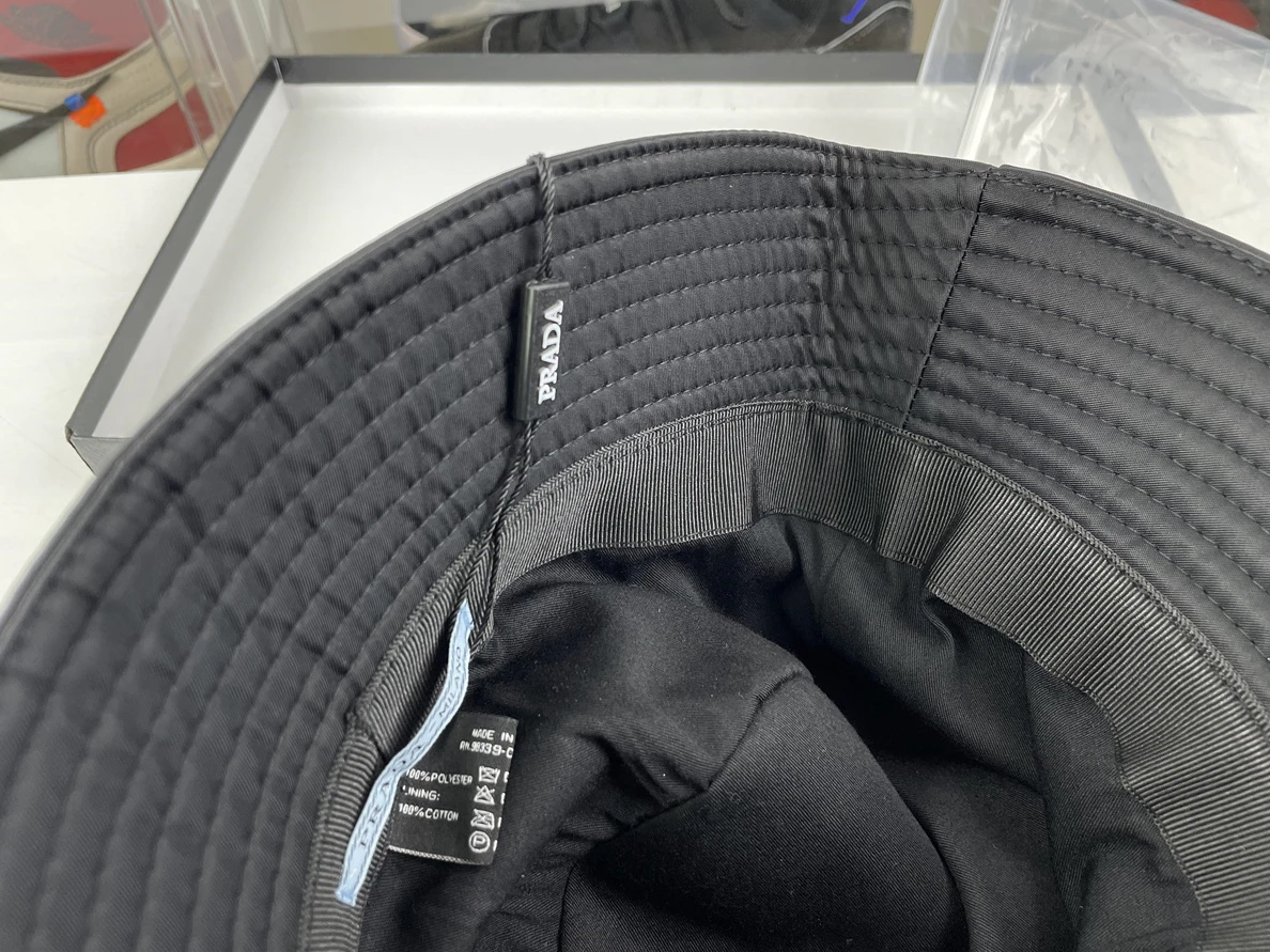 Prada Black Bucket Hat GoodFit 59