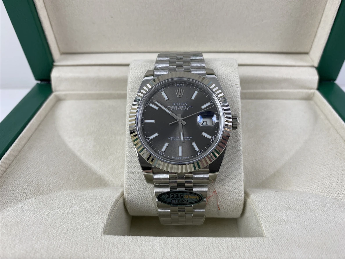 Rolex Clean-Datejust Black Watch (41mm) Comfortable 334