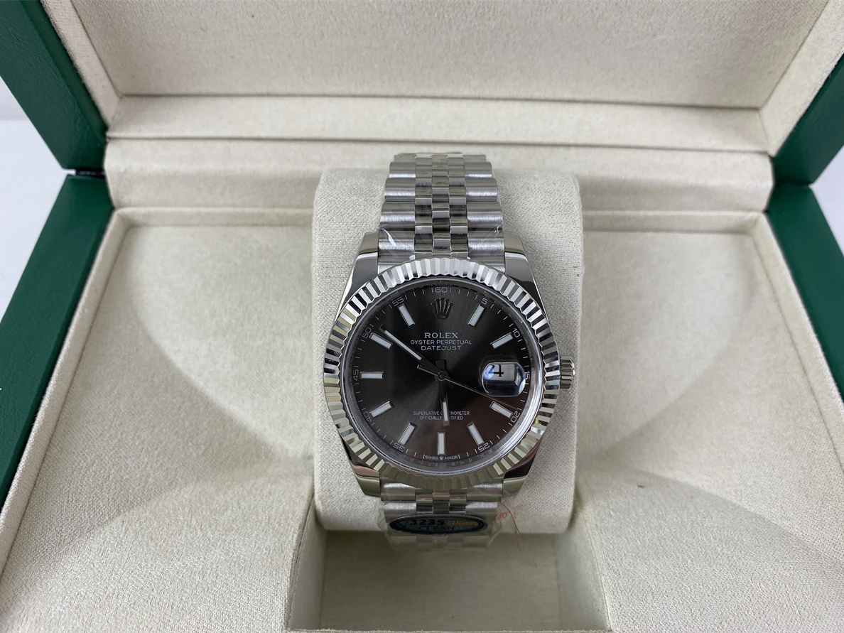 Rolex Clean-Datejust Black Watch (41mm) Comfortable 334
