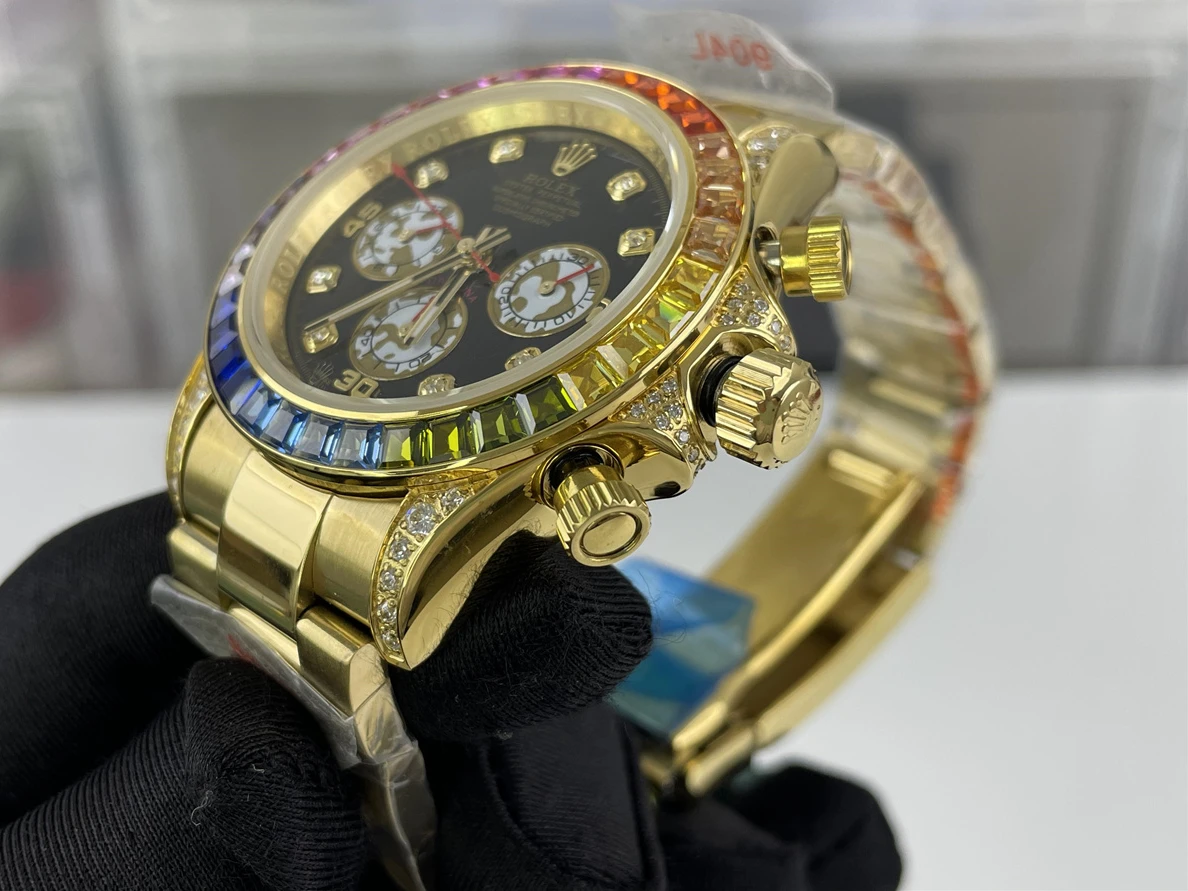 Rolex Daytona series 18K Colorful Watch with diamonds, 43mm GoodFit 310