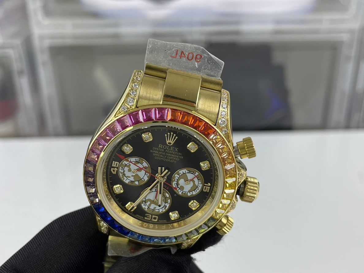 Rolex Daytona series 18K Colorful Watch with diamonds, 43mm GoodFit 310
