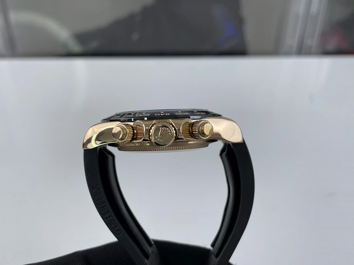 Rolex Watch Daytona Rose Gold Black, 41mm SportInspired 300