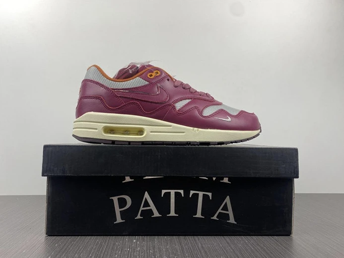 SmartChoice 6024 Nike Air Max 1 Patta Waves Rush Maroon DO9549- 2557