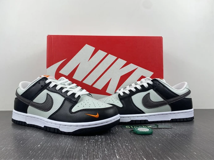 SmartChoice 7042 Nike Dunk Low Grey Black Orange Mini Swoosh FN7808- 1786
