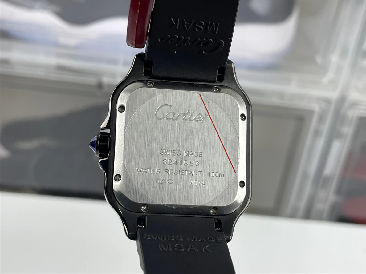 SmartChoice Cartier Santos de Cartier Black Watch (47.5 x 39.8 x 9.38 mm) 317