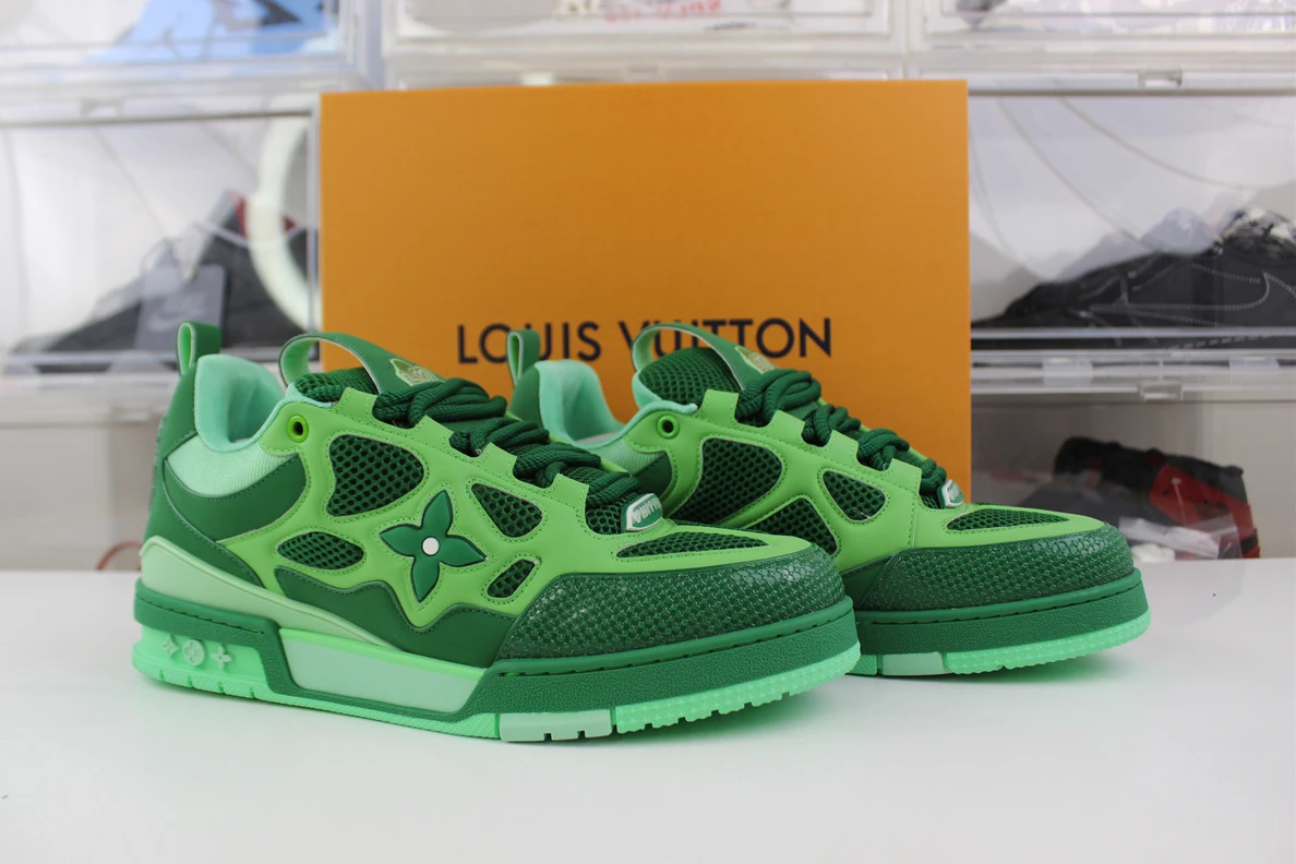 SmartChoice Louis Vuitton LV trainer Full Green Four Leaf Clover 202