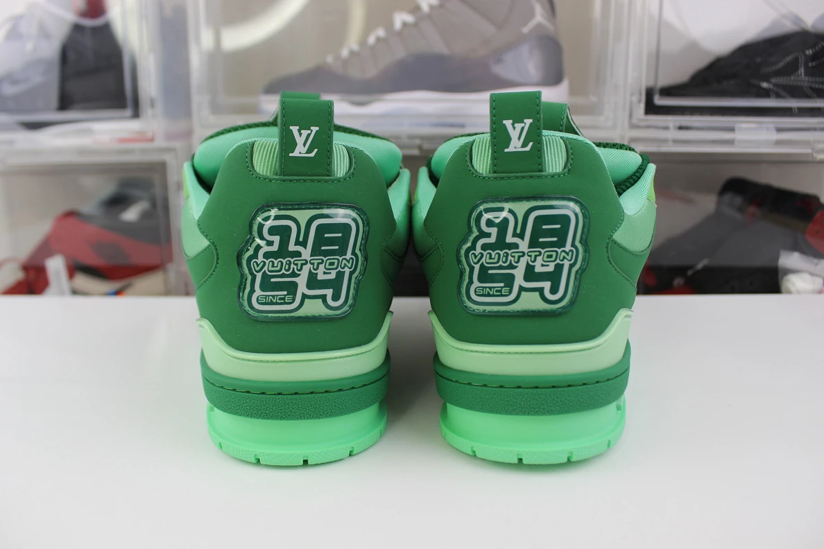 SmartChoice Louis Vuitton LV trainer Full Green Four Leaf Clover 202