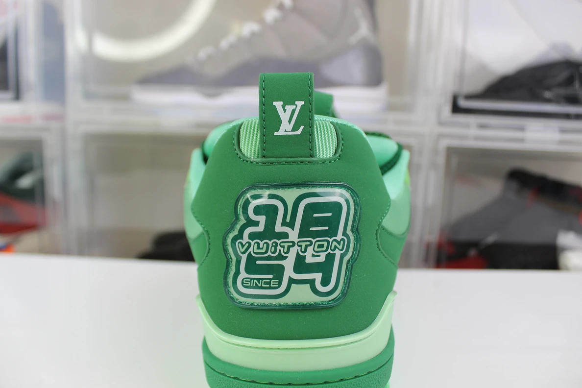 SmartChoice Louis Vuitton LV trainer Full Green Four Leaf Clover 202