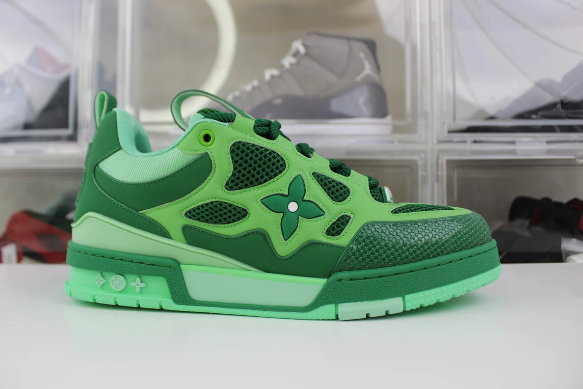SmartChoice Louis Vuitton LV trainer Full Green Four Leaf Clover 202