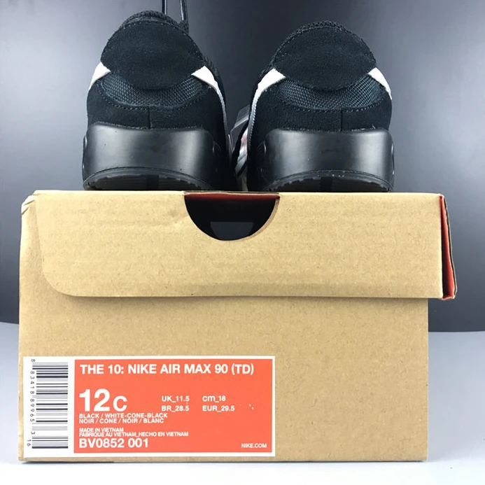 SmartChoice Nike Air Max 90 OFF-WHITE Black White BV0852-001 2627