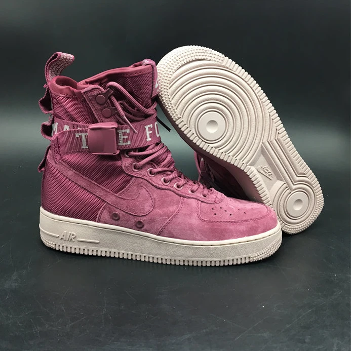 SmartChoice Nike SF Air Force 1 High Force Is Female Vintage Wine AJ1700-600 2479