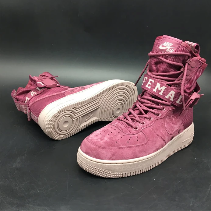 SmartChoice Nike SF Air Force 1 High Force Is Female Vintage Wine AJ1700-600 2479