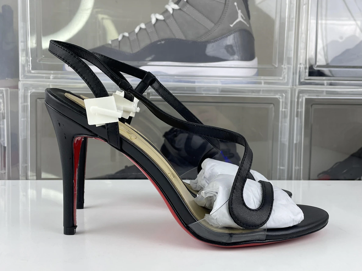 SmartChoice christian louboutin Ladies Heel B16 Black red 3541