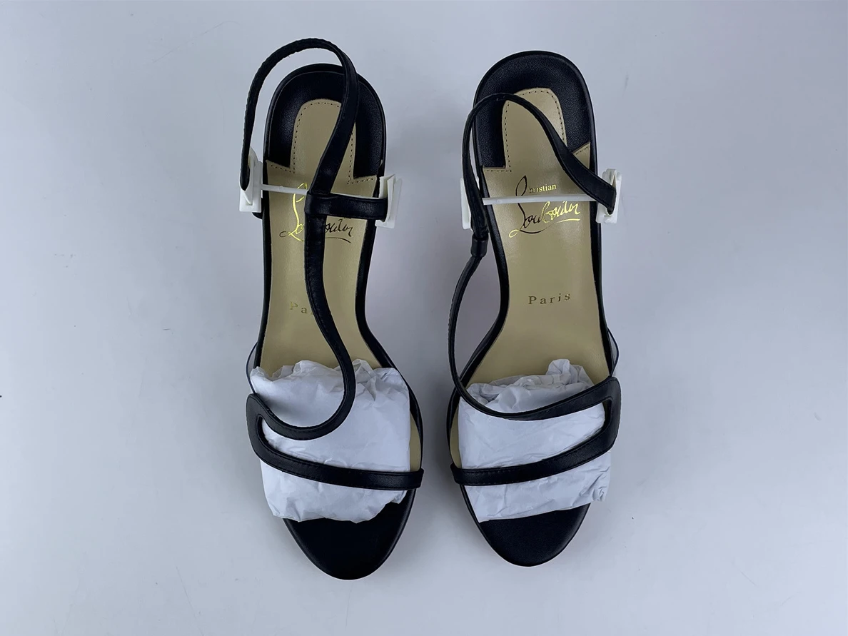SmartChoice christian louboutin Ladies Heel B16 Black red 3541