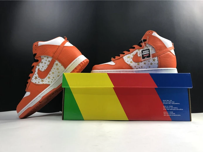 SportInspired 1719 Nike SB Dunk High Supreme Orange 307385- 2205