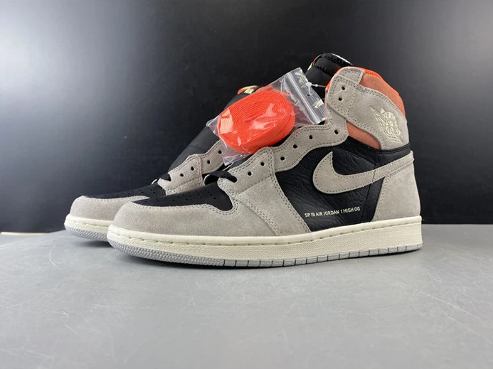 SportInspired 211 Jordan1 Retro Neutral Grey Hyper Crimson 555088- 550