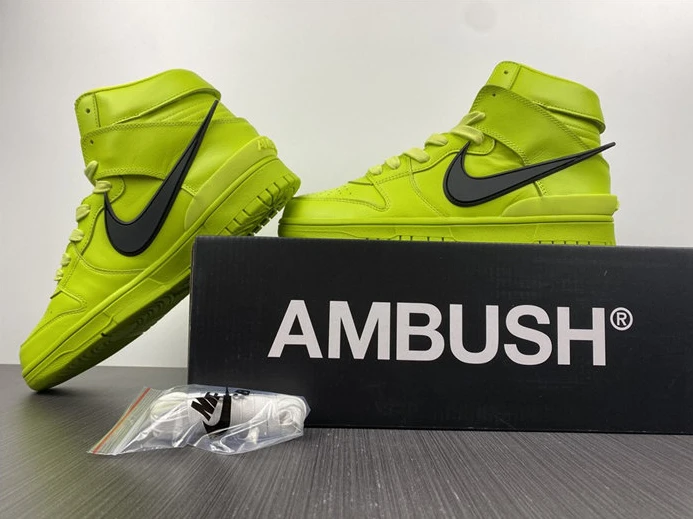 SportInspired 2169 Nike Dunk High AMBUSH Flash Lime CU7544- 2054
