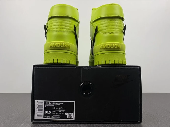 SportInspired 2169 Nike Dunk High AMBUSH Flash Lime CU7544- 2054